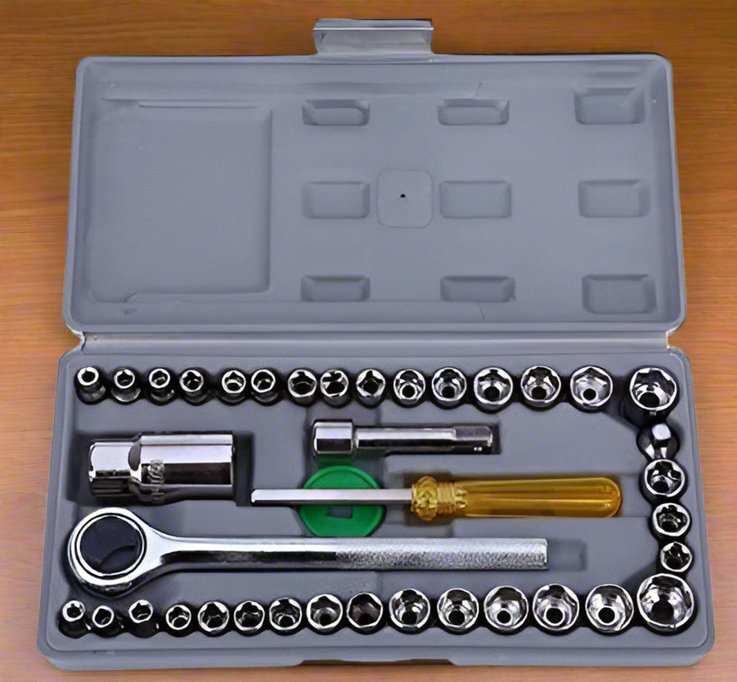 40 in 1 Pcs Multi-Purpose Socket Wrench Tool Kit for Repairing Socket Set