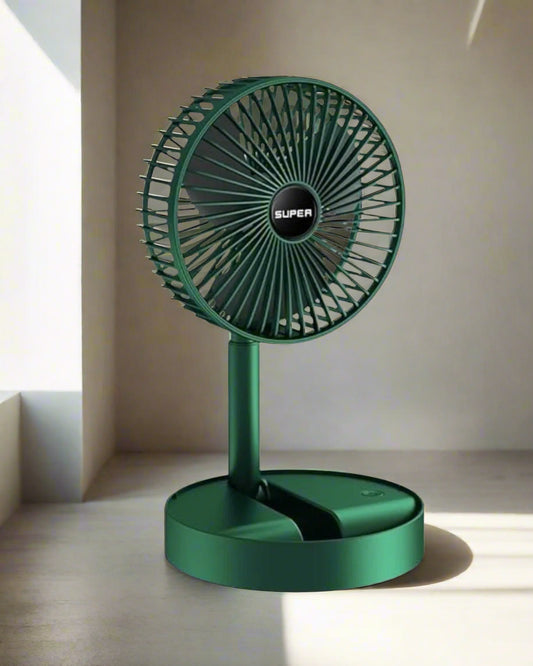 Adjustable Height Telescopic Rechargeable Standing Fan Rechargeable Pedestal Fan